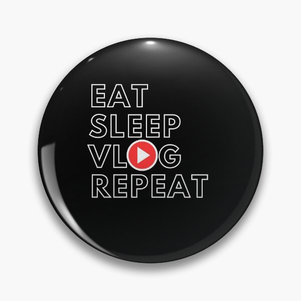 Item preview, Eat Sleep Vlog Repeat Funny Vlogger  designed and sold by AGhostOfAChance.