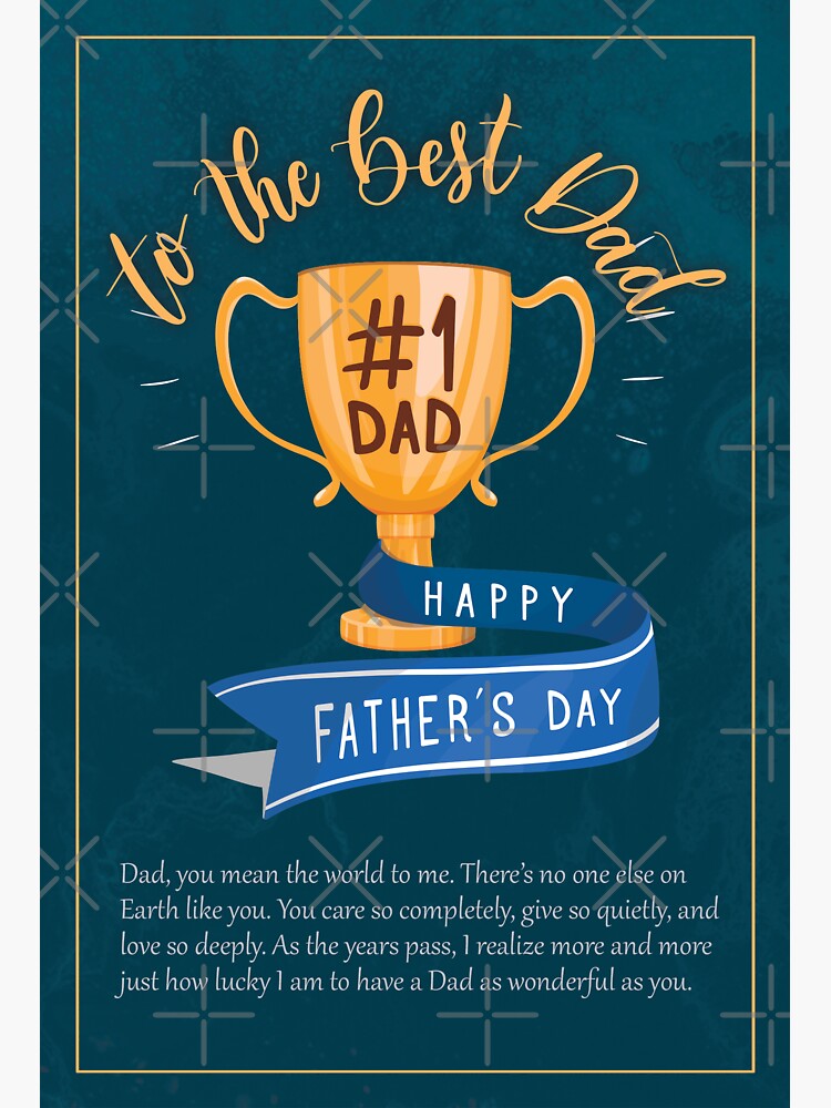 Thumbnail 3 of 3, Sticker, To the Best Dad designed and sold by DesiBoli.