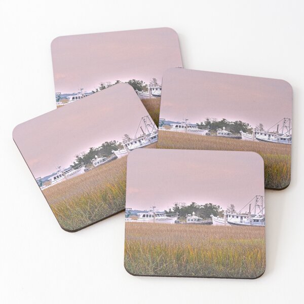 Item preview, Shrimp Boats On The Marsh designed and sold by LisaWootenPhoto.