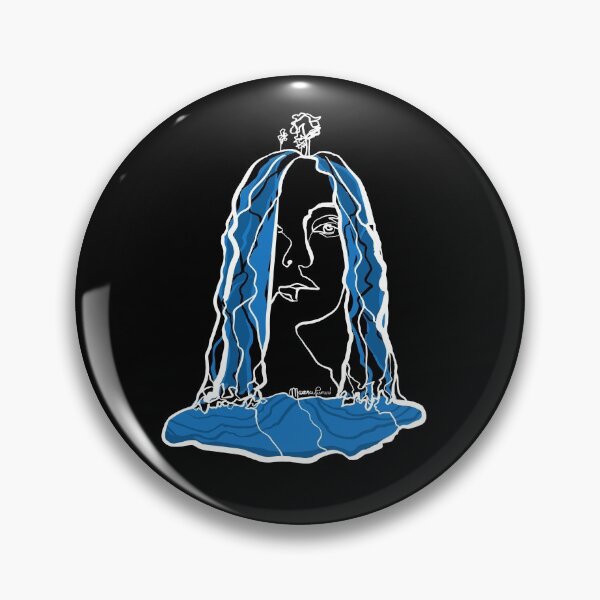 Item preview, Single Line - Waterfall (White) designed and sold by MaxencePierrard.