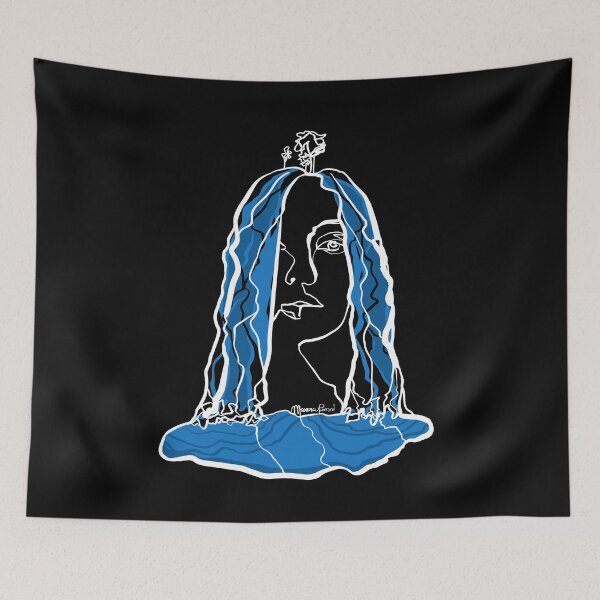 Item preview, Single Line - Waterfall (White) designed and sold by MaxencePierrard.
