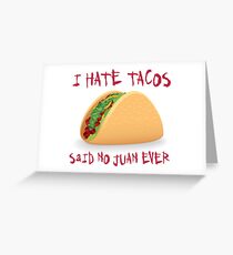 Funny Taco Grußkarte