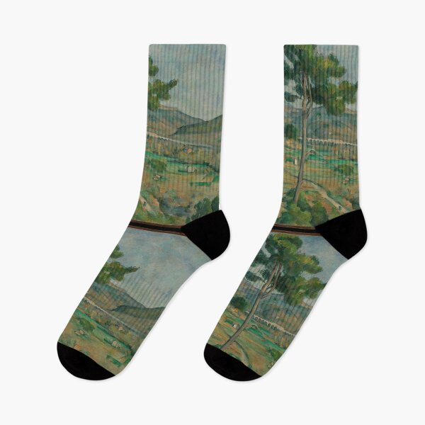Item preview, Mont Sainte-Victoire and the Viaduct of the Arc River Valley by Paul Cézanne designed and sold by Narangez.