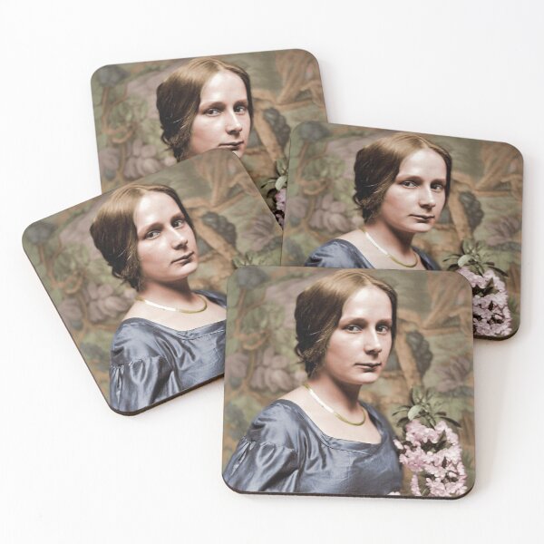 Item preview, 19th century portrait of woman-Blue designed and sold by PatSeg Photos.