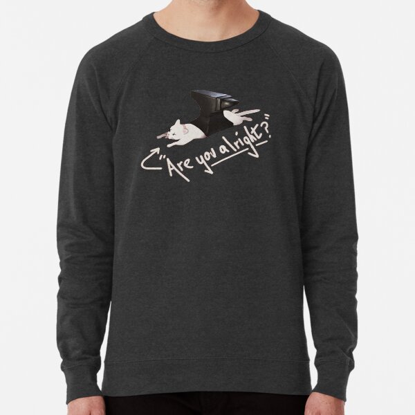 "Are you alright?" Lovejoy Cat Lightweight Sweatshirt