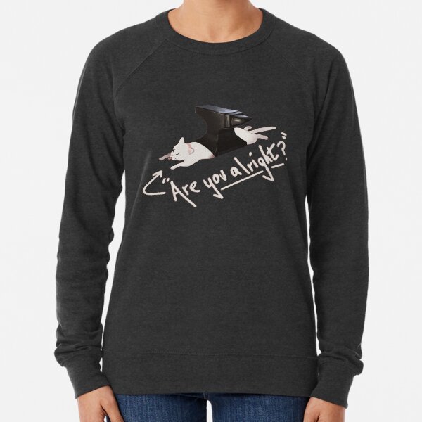 "Are you alright?" Lovejoy Cat Lightweight Sweatshirt