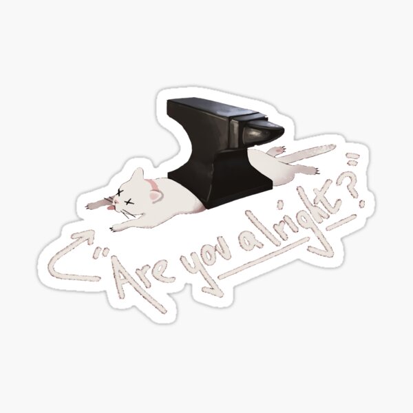 Item preview, "Are You Alright?" Lovejoy Cat designed and sold by Pandzas.