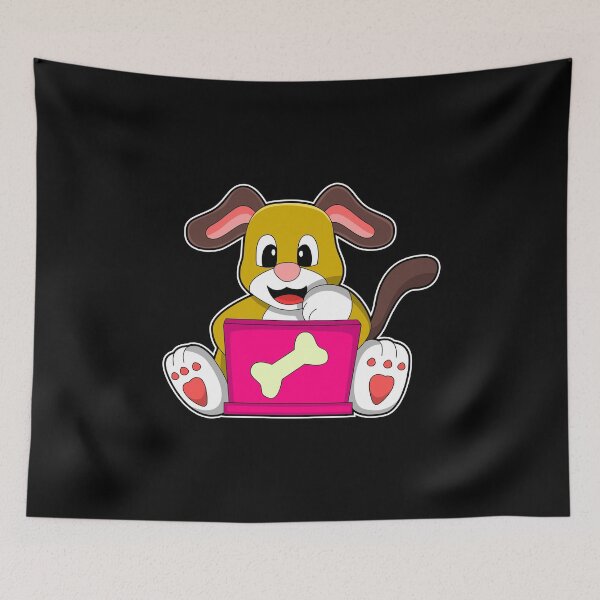 Item preview, Dog with Laptop designed and sold by Snabdesign84.