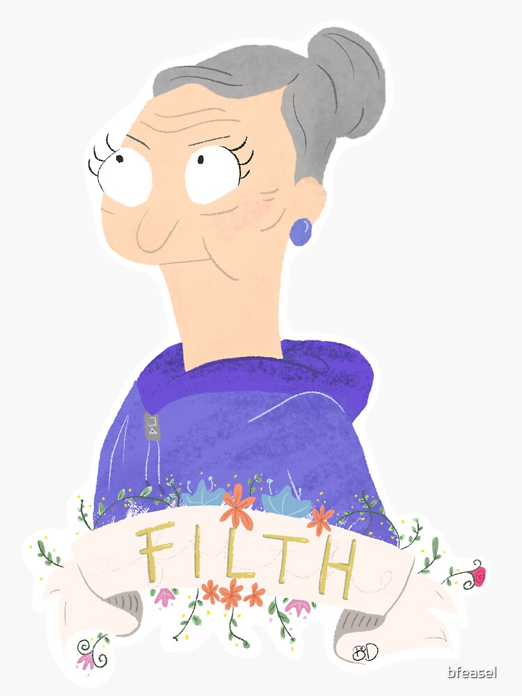 "Bob's Burgers Edith Cranwinkle Portrait" Sticker for Sale by bfeasel Redbubble