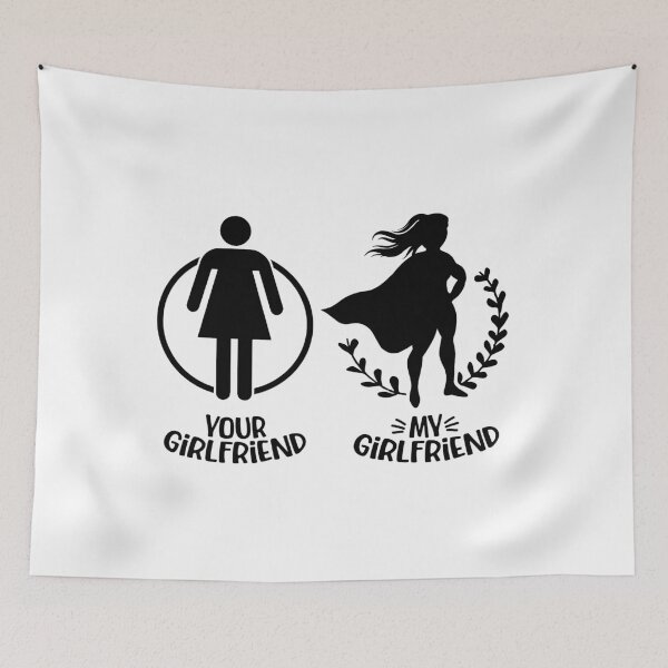 Item preview, Your Girlfriend, My Girlfriend, Funny Boyfriend Gift designed and sold by FuntasticDez.