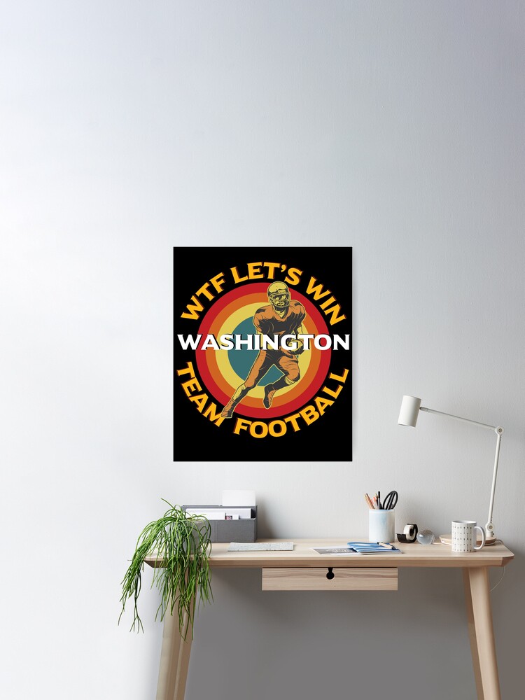 Funny Washington D.C Team Football WTF Retro Vintage Sports Fan Logo T-Shirt