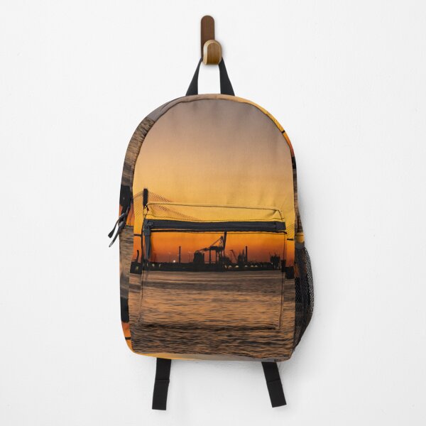 Item preview, Orange Sunset Bridge Infrastructure Travel Water designed and sold by DanielCarvalho2.