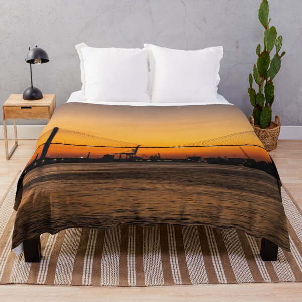 Item preview, Orange Sunset Bridge Infrastructure Travel Water  designed and sold by DanielCarvalho2.