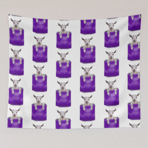 Item preview, Goat in Your Pocket- Purple designed and sold by OryPhotography.