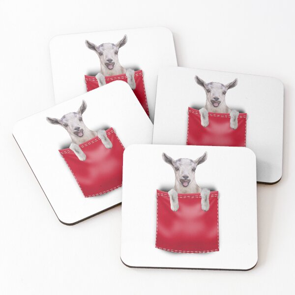 Item preview, Goat in Your Pocket- Red designed and sold by OryPhotography.