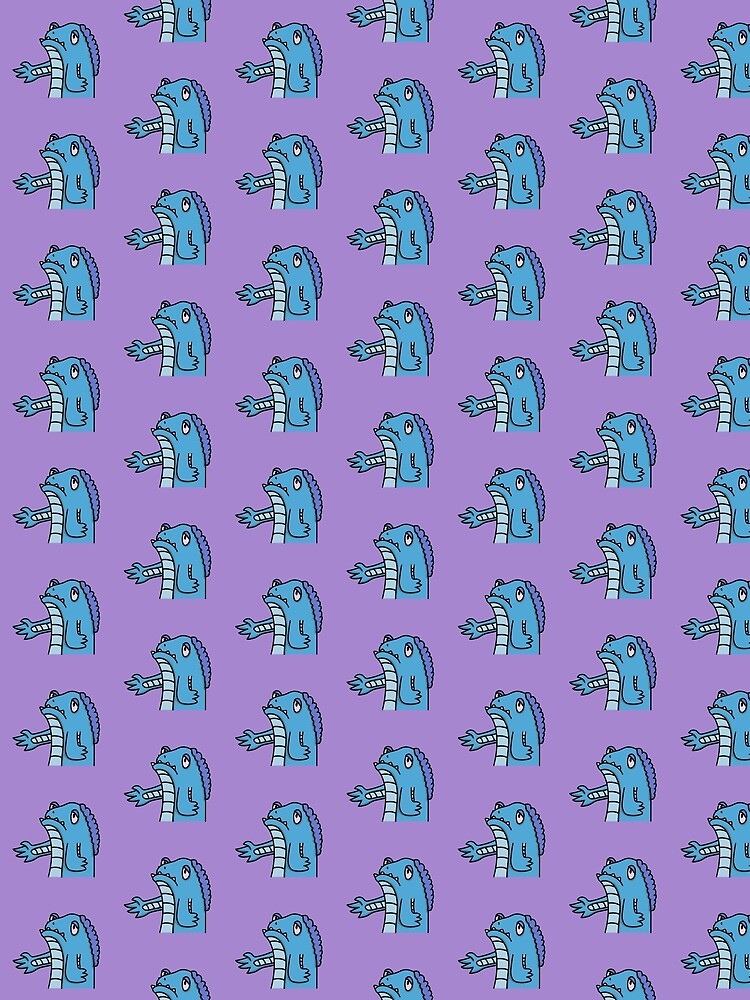 Thumbnail 3 of 3, Scarf, Dejected Lizard - Pattern designed and sold by SeanDontGetFish.