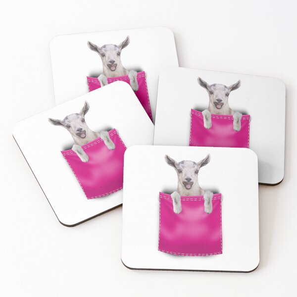 Item preview, Goat in Your Pocket- Pink designed and sold by OryPhotography.