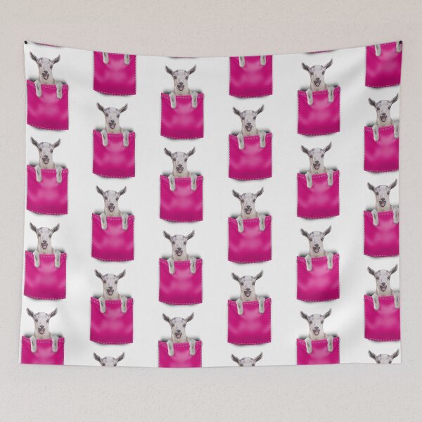 Item preview, Goat in Your Pocket- Pink designed and sold by OryPhotography.