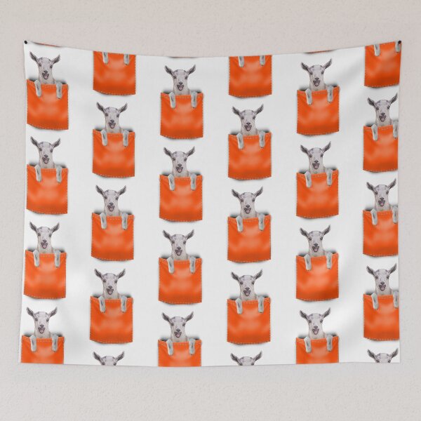 Item preview, Goat in Your Pocket- Orange designed and sold by OryPhotography.