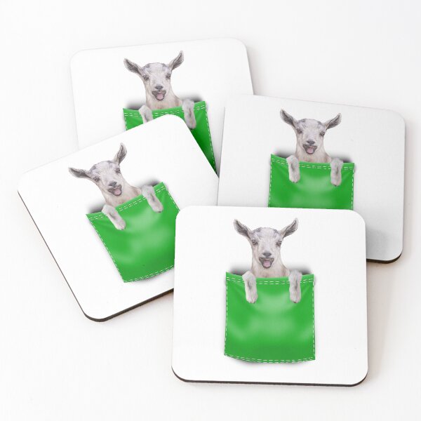 Item preview, Goat in Your Pocket- Green designed and sold by OryPhotography.