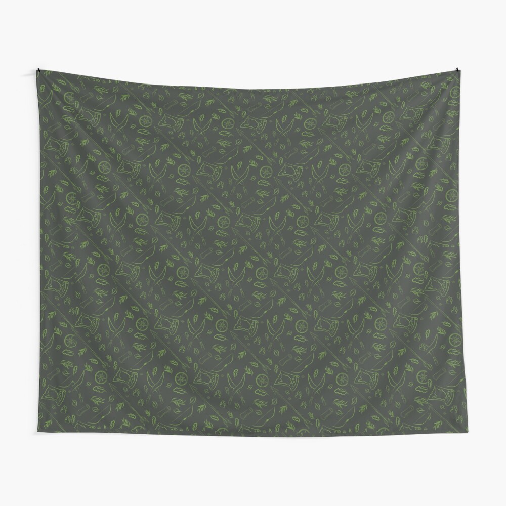 DnD Ranger Class Pattern Throw Blanket