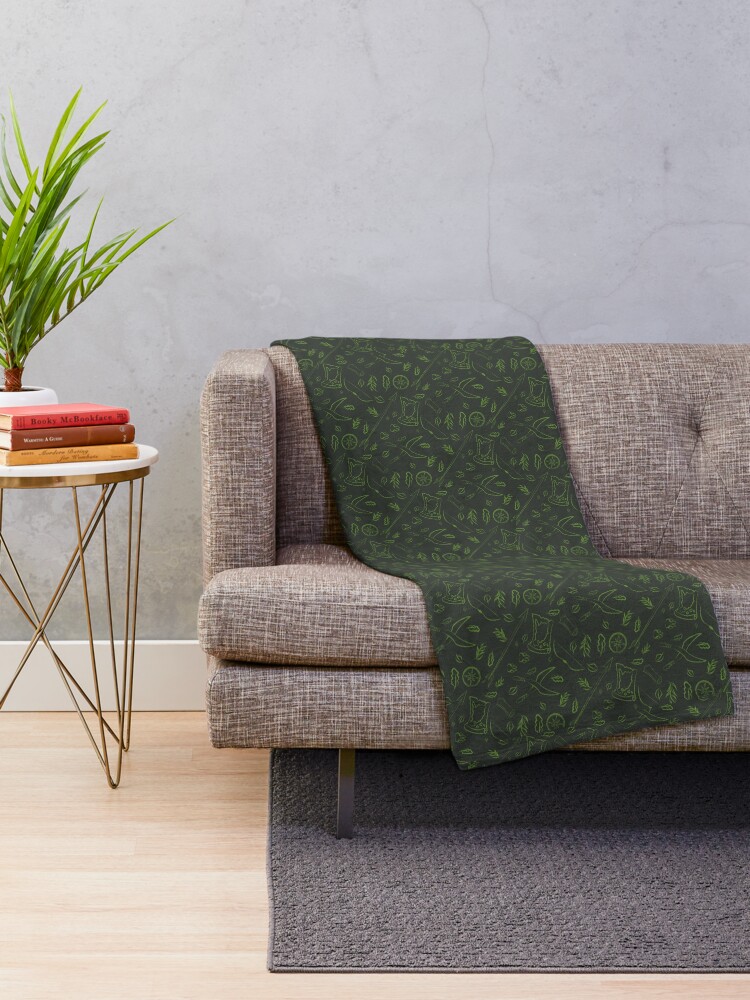 DnD Ranger Class Pattern Throw Blanket