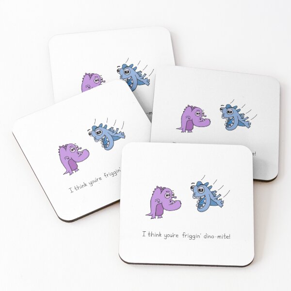 Item preview, Curmudgeon Dinos - You're Friggin' Dino-Mite designed and sold by SeanDontGetFish.