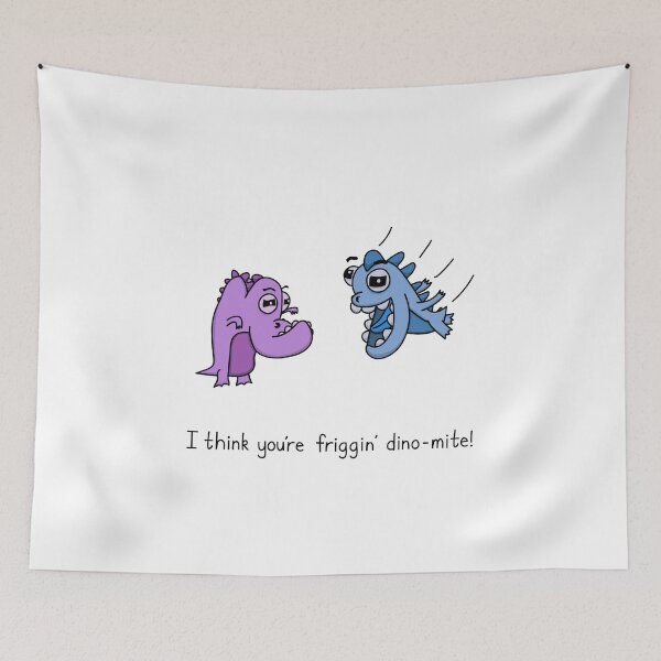 Item preview, Curmudgeon Dinos - You're Friggin' Dino-Mite designed and sold by SeanDontGetFish.