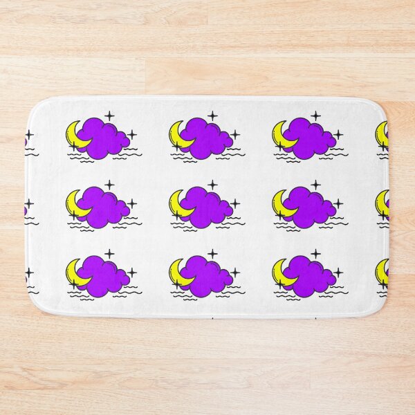 Item preview, Subtle Nonbinary Pride Moon and Cloud designed and sold by tiredandbored.