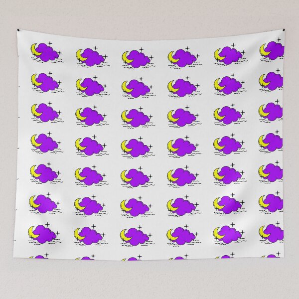 Item preview, Subtle Nonbinary Pride Moon and Cloud designed and sold by tiredandbored.