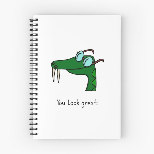 Item preview, Studious Snake - You Look Great! designed and sold by SeanDontGetFish.