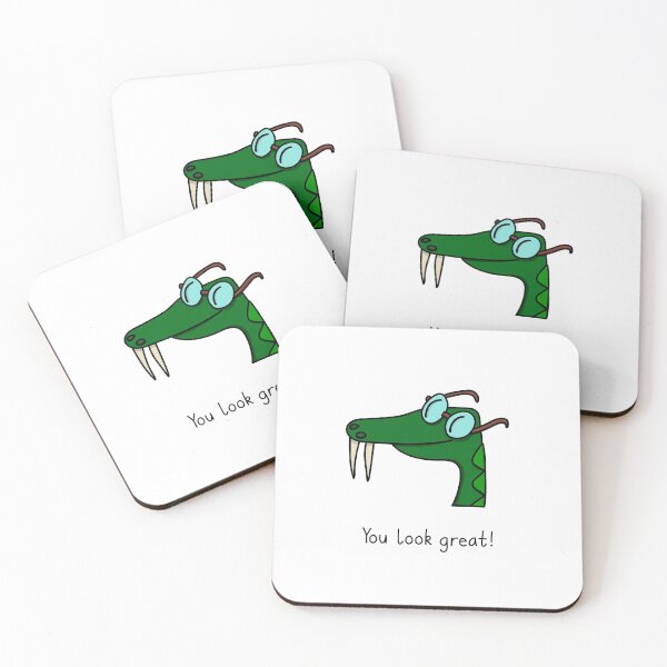 Item preview, Studious Snake - You Look Great! designed and sold by SeanDontGetFish.