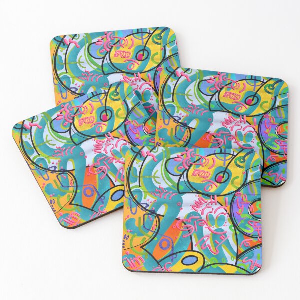 Item preview, Bright Abstract Artwork in Graffiti Style  designed and sold by Ginny Corbie.