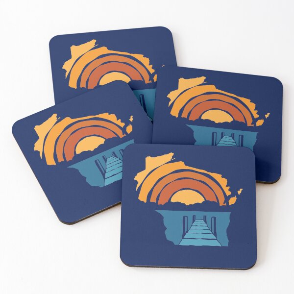 Item preview, Wisconsin Sunset Rough Pier View designed and sold by gstrehlow2011.