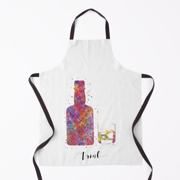 Item preview, Whiskey bottle and glass designed and sold by Rosaliartbook.
