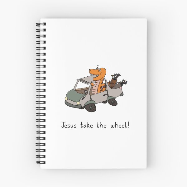 Item preview, Golf Card Dino - Jesus Take The Wheel designed and sold by SeanDontGetFish.
