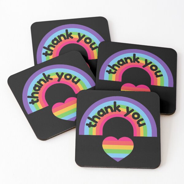 Item preview, Copy of Bright Rainbow and Heart Thank You Card designed and sold by BlakefourDesign.