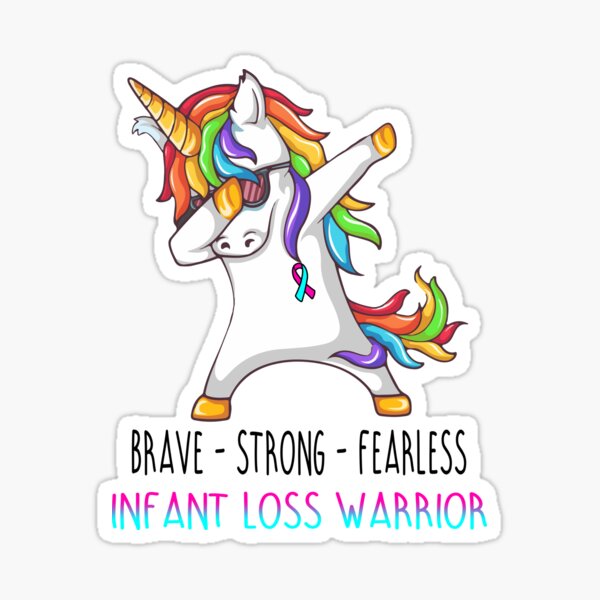 Item preview, Infant Loss Warrior Brave Strong Fearless designed and sold by deputylove.
