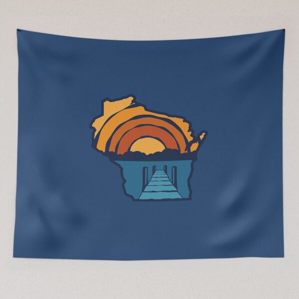 Item preview, Wisconsin Sunset Rough Pier View Too designed and sold by gstrehlow2011.