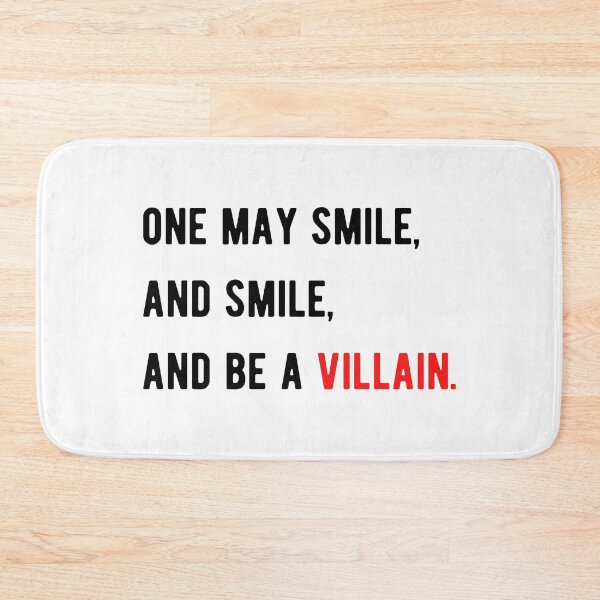 Item preview, Shakespeare Quote From Hamlet - One may smile, and smile, and be a villain. designed and sold by violet-hope.