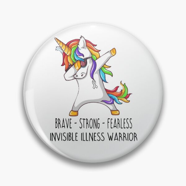 Item preview, Invisible Illness Warrior Brave Strong Fearless designed and sold by deputylove.