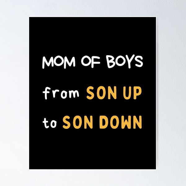 Aperçu de l'œuvre Maman de garçons de fils à fils, la vie de maman créée et vendue par daguilon.