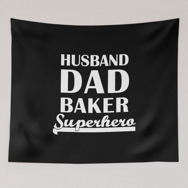 Item preview, Husband Dad Baker Superhero designed and sold by theshirtinator.