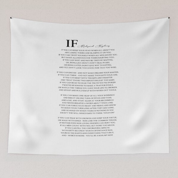 Item preview, If Poem by Rudyard Kipling designed and sold by EKartPrints.