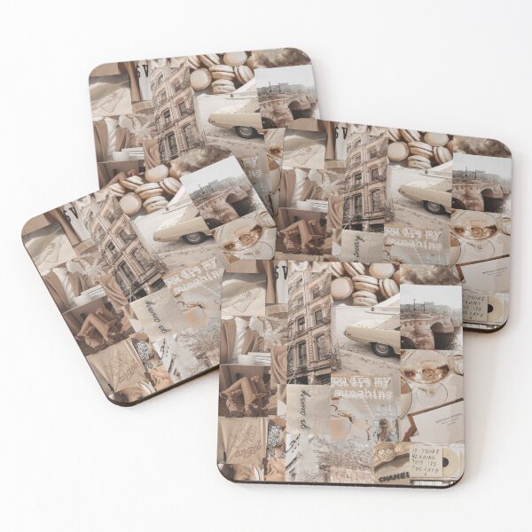 Item preview, brown aesthetic photo collage  designed and sold by azure-ataraxia.