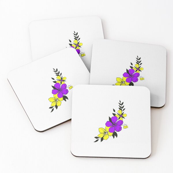 Item preview, Subtle Nonbinary Pride Flowers. Nonbinary flowers designed and sold by tiredandbored.