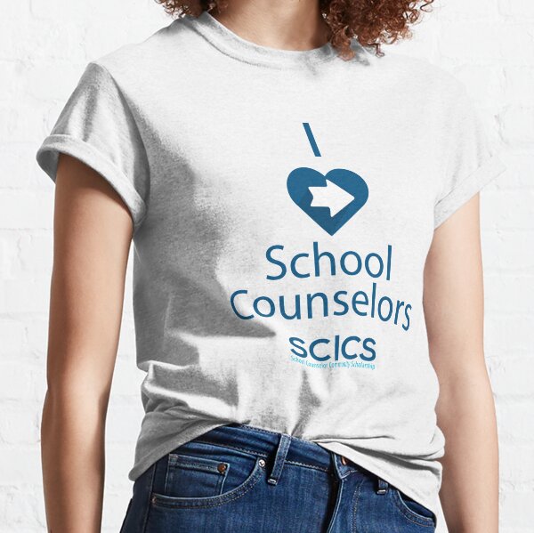 I Heart School Counselors - SC|CS Support Classic T-Shirt