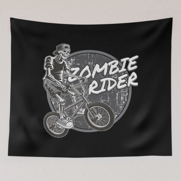 Item preview, Zombie Bicycle - Black And White designed and sold by crazycollective.