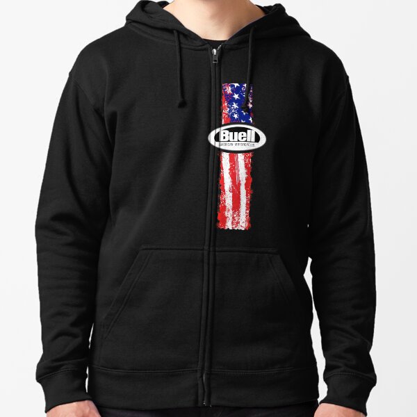 BUELL MOTORCYCLE Zipped Hoodie