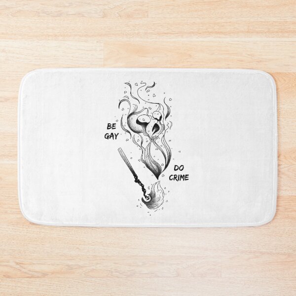 Item preview, Pride Be Gay Do Crime skull and lit match designed and sold by Kai K.